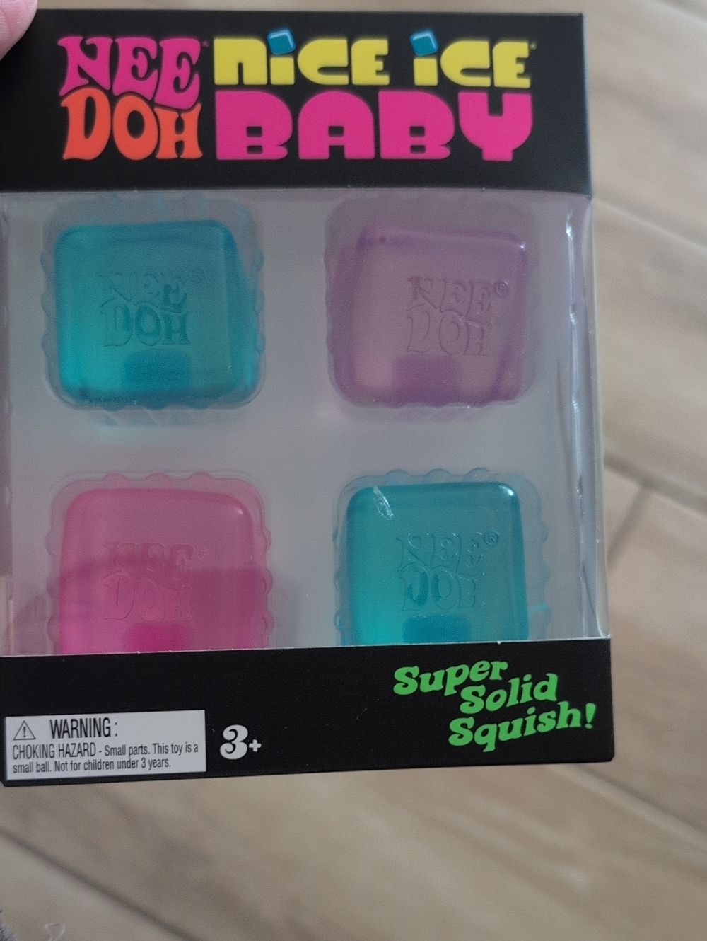 Nice Ice Baby Needoh - Pink, Purple, Teal 4 Mini Cubes
